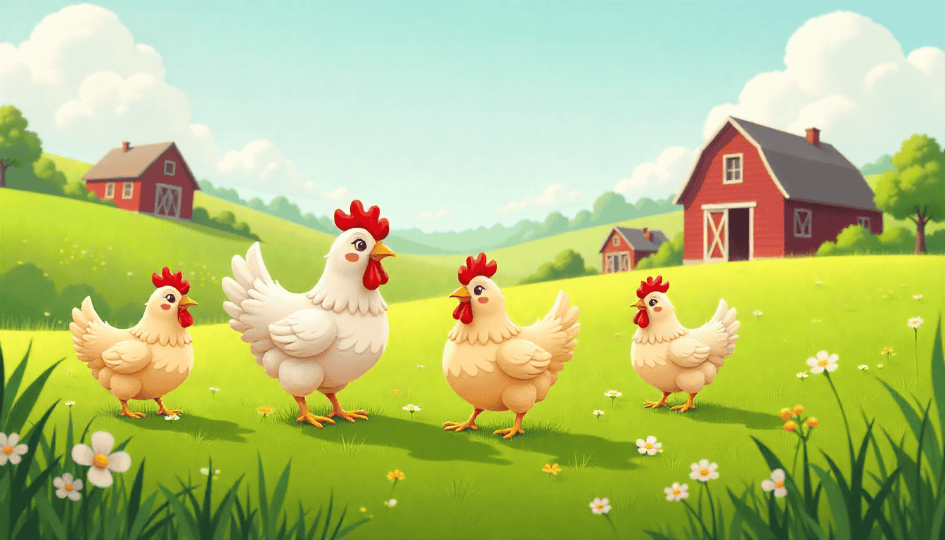An Indian farmer tending to his flock of chickens