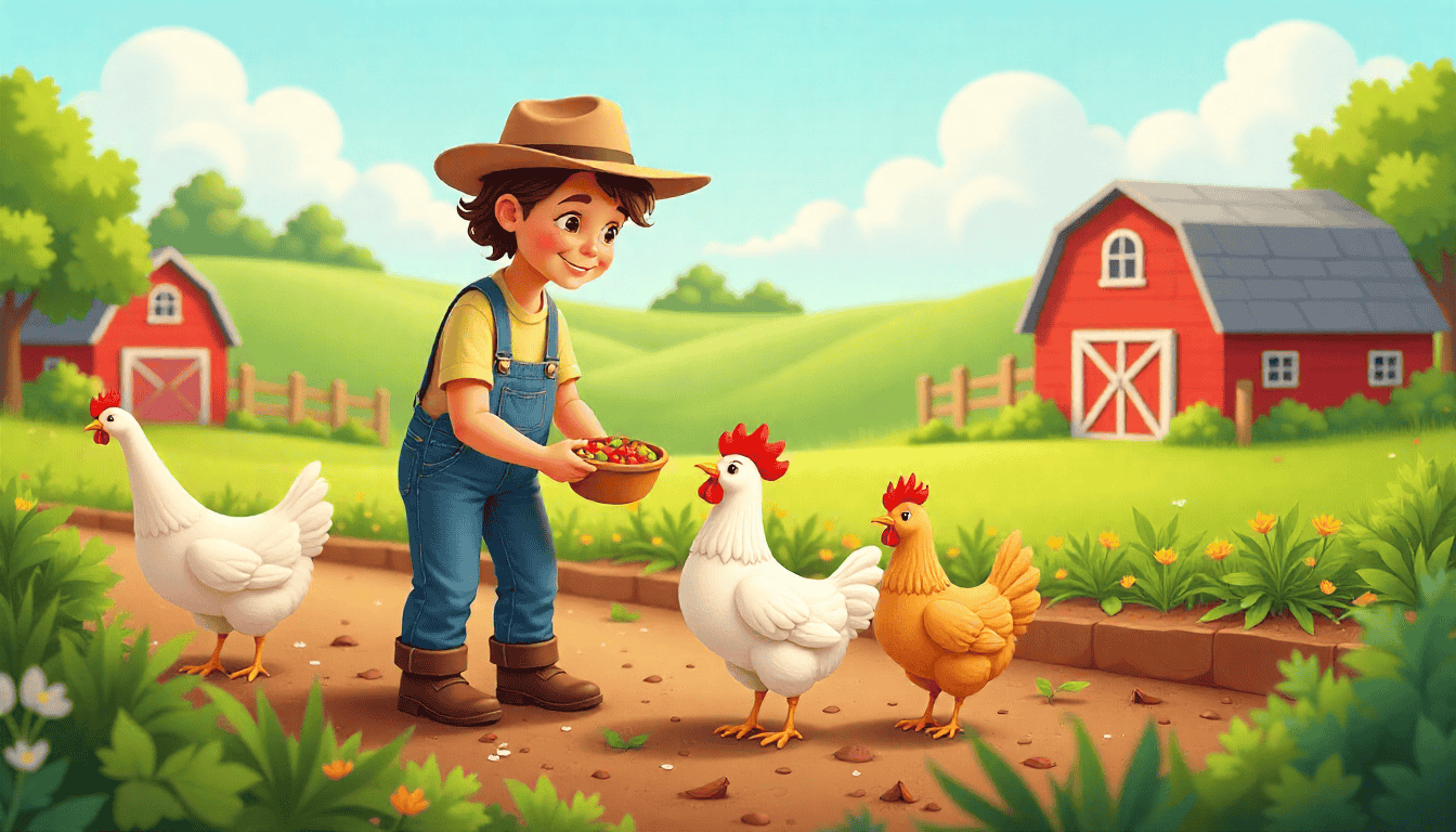 A clear image of a chicken farm showcasing clean facilities